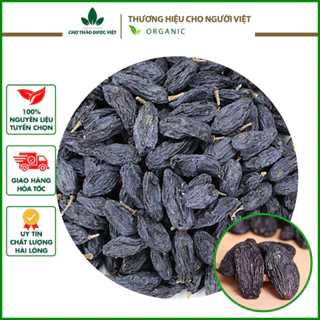 Nho khô đen hữu cơ 100g ( Nho sấy không hạt loại 1, đồ ăn vặt heathly tốt cho người ăn kiêng) - Chợ Thảo Dược Việt