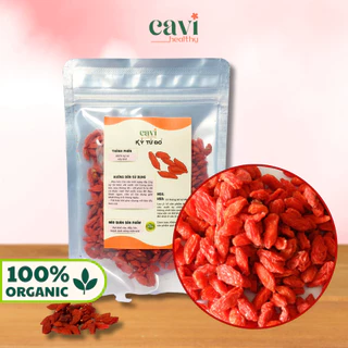 Kỷ Tử Đỏ (Câu Kỉ Tử) 100gr Sấy Khô loại nhỏ kết hợp làm trà giúp đẹp da, tốt cho máu