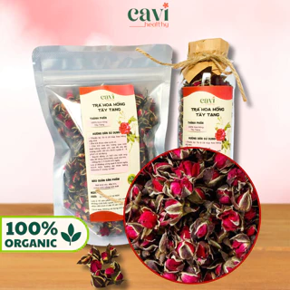 Trà Hoa Hồng Tây Tạng 100gr Sấy Khô Nguyên Nụ Thơm Đẹp Cavi Healthy Giảm Stress, Thải Độc