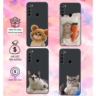 Ốp lưng Xiaomi Redmi Note 8 / Note 8 Pro dẻo mềm in chú mèo cute bảo vệ camera