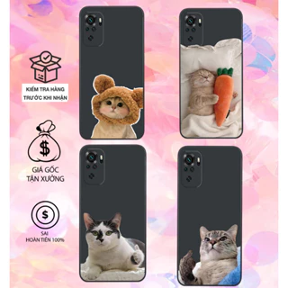 Ốp lưng Xiaomi Redmi 10 / Redmi note 10 4g 5g / Redmi note 10 Pro dẻo mềm in chú mèo cute bảo vệ camera