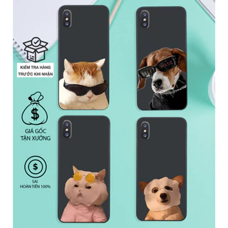 Ốp lưng Iphone X/XS-IPHONE XR-IPHONE XS MAX dẻo mềm in chú mèo, chó cute lầy đẹp giá rẻ