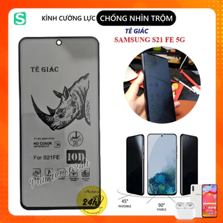 Kính Cường Lực Chống Nhìn Trộm Tê Giác Samsung S21 FE S23 FE A54  A15 A25 Bảo vệ sự riêng tư -( K NHẬN VÂN TAY MÀN HÌNH)