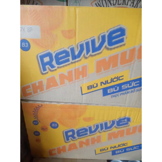 Thùng 24 Chai Nước Giải Khát Revive Chanh Muối 390ml/Chai