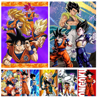 Poster Mới in tranh vẽ hoạt hình Dragonball Nhật phong cách retro vintage trang trí tường nhà MS: 456 P2