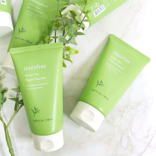 Sữa Rửa Mặt Trà Xanh Innisfree Green tea Foam Cleanser Sạch Bụi bẩn Sạch Nhờn Giảm Mụn 150ml.