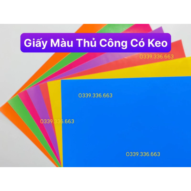 10 Xấp Giấy Màu Thủ Công 7 tờ (17x22cm)