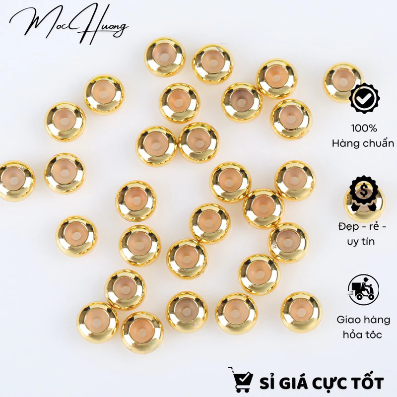Set 2 cặp chặn vàng có đệm cao su bên trong chặn giữ vòng siêu xinh - TL234 MOCHUONG JEWELRY