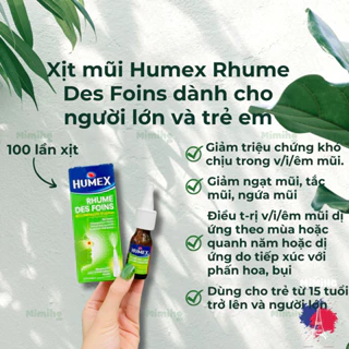 Xịt mũi Humex Rhume Des Foins của pháp dành cho người lớn và trẻ em (từ 15 tuổi trở lên)_MiMi HG