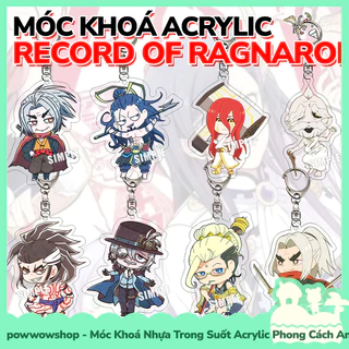 [Sẵn VN - Hỏa Tốc] Móc Khoá Nhựa Trong Suốt Acrylic Phong Cách Nhân Vật Anime Manga Record of Ragnarok Chibi Style