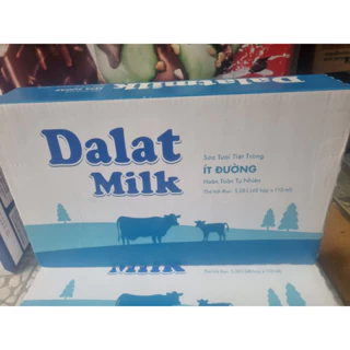 Sữa Đà lạt milk tiệt trùng ít đường 110ml/180ml, date mới tinh