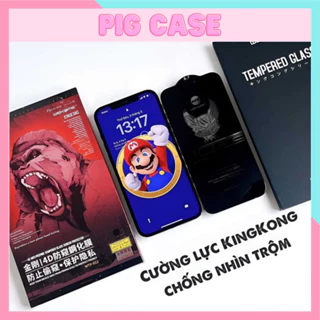 Kính cường lực KINGKONG Chống nhìn trộm full màn hình cho iphone 6plus đến iphone 15 promax chính hãng full hộp