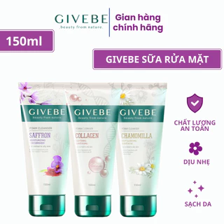 Sữa rửa mặt 150ml Givebe cấp ẩm ngăn mụn dưỡng trắng giảm nếp nhăn, giảm tốc độ lão hóa da