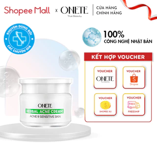 Kem mụn thảo dược phục hồi da Onete Herbal Acne Cream