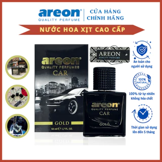 Nước hoa xịt khử mùi ô tô AREON CAR GOLD PERFUME Sang Trọng,nam tính 50ml