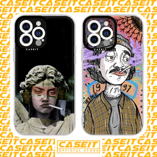 Ốp lưng iphone cạnh vuông Caseit nghệ thuật nhả khói hiphop aesthetic 8/8plus/x/xs/11/12/13/14/pro/max/plus/promax