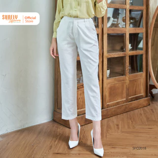 Quần Dài Nữ Linen Thun SUNFLY Dáng Côn Ngọt Ngào, Thanh Lịch SFQ2018