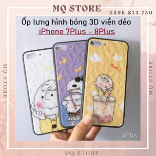 Ốp lưng ip 7Plus | 8Plus ốp hình bóng vân 3d đáng yêu viền dẻo nhiều mẫu