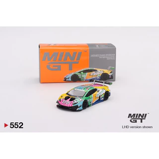 Hobby Store xe mô hình Mini GT #552 Lamborghini Huracan GT3 EVO #19 GEAR Racing 2020 IMSA Daytona - LHD (Full Box SEAL )