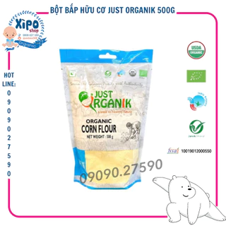 (Mẫu Mới) Bột Bắp Hữu Cơ Just Organik 500g