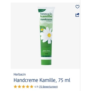 [Hàng Đức] Kem dưỡng da tay Herbacin 75ml