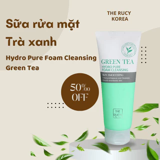 [CHÍNH HÃNG] Sữa rửa mặt Hàn Quốc trà xanh cho da dầu và mụn The Rucy cao cấp Hydro Pure Foam Cleansing Green Tea 150ml