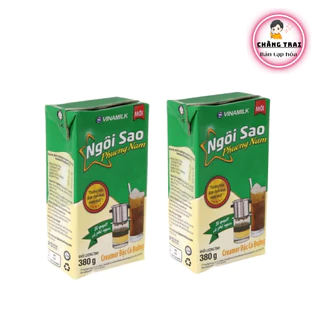 2 HỘP sửa đặc có đường Ngôi sao Phương Nam Xanh 380g