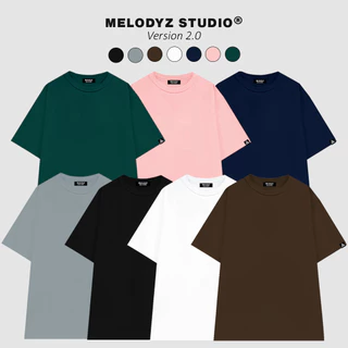 Áo Thun Trơn Local Brand MelodyZ Premium Cotton Basic Tee Nam Nữ Unisex Tay Lỡ Oversize Form Rộng