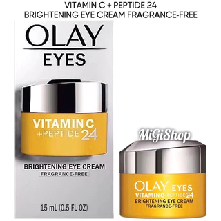 Kem Mắt Dưỡng Trắng Da Olay Vitamin C Peptide 24 Brightening Eye Cream Fragrance Free 15ml