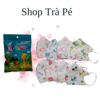 KHẨU TRANG Q6 KIDS GÓI 10 CÁI CHO BÉ TỪ 2 - 6T