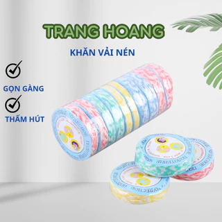 SET 10 Khăn mặt nén không dệt dùng một lần tiện dụng khi đi du lịch