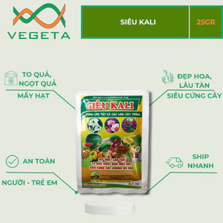 [ Hot ] SIÊU KALI Gói 25gr - VEGETASHOP - PHÂN BÓN CUỐC VÀNG