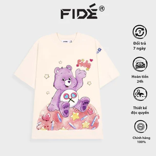 Áo thun GẤU CARE FIDE phông trơn nam nữ cổ tròn FIDE CARE BEAR 05