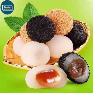 Bánh Mochi Tròn Đài Loan Mix 4 Vị Hai Cô Gái Thùng 1kg - B40KG - BeeGin Food