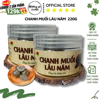 Chanh muối ngâm lâu năm giảm ho, hỗ trợ tiêu hóa, tiêu đờm, giảm sốt 220 gram... - Hương Vị Xanh