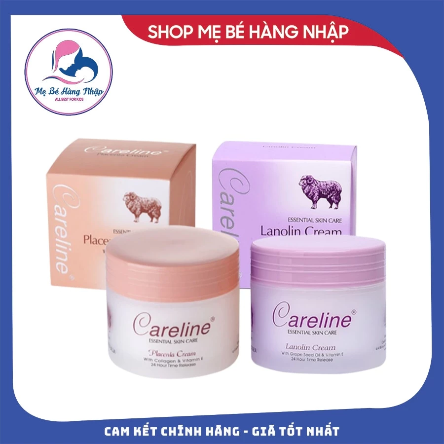 Kem dưỡng da nhau thai cừu Lanolin Cream Careline Úc 100ml