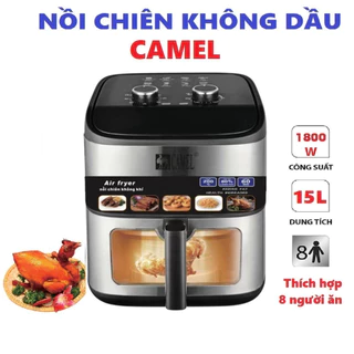 Nồi chiên không dầu Camel 15 Lít khoang kính