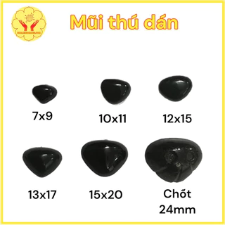 Mũi thú dán màu đen