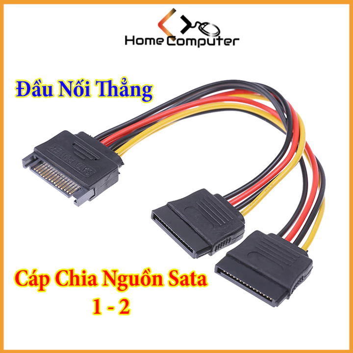 Cáp Chia Nguồn SATA 1 ra 2 - Dây Nguồn HDD Sata 1 Ra 2 dài 18cm