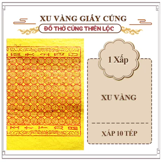 Giấy Tiền Xu Vàng & Xanh - Hàng Mã Thiên Lộc