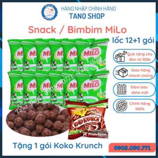 [Xả kho date T9][Lốc 12 gói] Snack/Bimbim Milo ăn liền Thái Lan - 15g