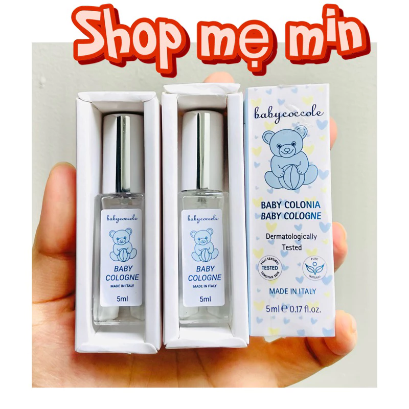 (mẫu mới) Nước hoa mini chiết xuất hoa sen Babycoccole 5ml cho bé sơ sinh 0m+