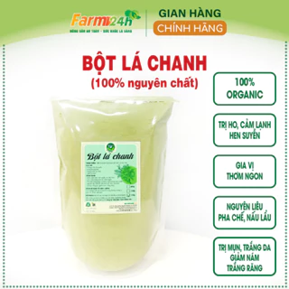 Bột lá chanh sấy lạnh nguyên chất 100%, gia vị thơm ngon, dùng pha chế, nấu lẩu, trắng da, giảm ná.m, trắng răng