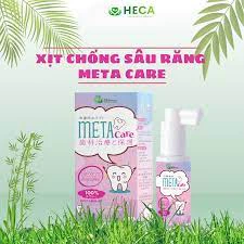 Xịt chống sâu răng METACARE cho bé từ 1 tuổi giúp làm sạch và bảo vệ men răng, ngăn ngừa mảng bám ố vàng, viêm lợi.