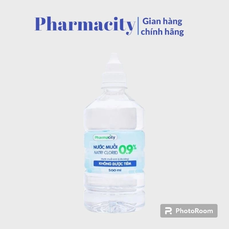 Nước muối Pharmacity 0,9% (500ml)
