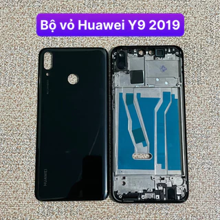 bộ xương vỏ zin Huawei Y9 2019 , kèm khay sim và kính camera