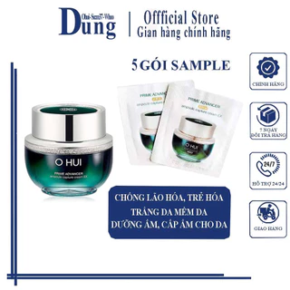 Combo 5 Kem Dưỡng Ngăn Ngừa Lão Hóa Xóa Mờ Nếp Nhăn Ohui Prime Advancer Ampoule Capture Cream 1mlx5