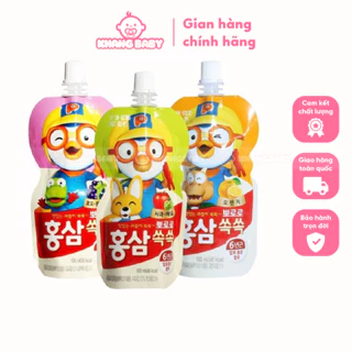 Nước hồng sâm trái cây Pororo thùng 10 gói - Shop Khang Baby