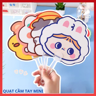 Quạt Cầm Tay Mini Hình Thú Dễ Thương Tự Tháo Lắp Nhỏ Gọn Tiện Dụng Quạt Nhựa Hoạt Hình Nhiều Mẫu Mã Cho Bạn Lựa Chọn