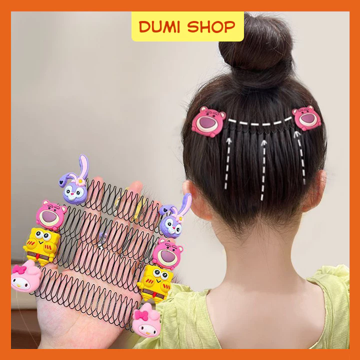 Set 5 Xược Tóc Cho Bé Hoạt Hình Dễ Thương - Cài Tóc Con Dumi Shop